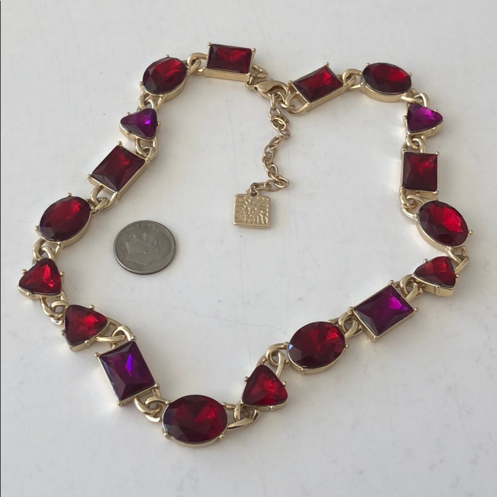 Vintage Ann Kline Necklace red - Picture 5 of 6